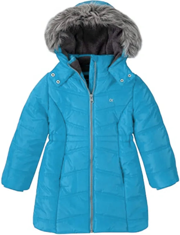 Pelle Pelle Kids Long Puffer Aerial Cabaret Turquoise Coat image 0