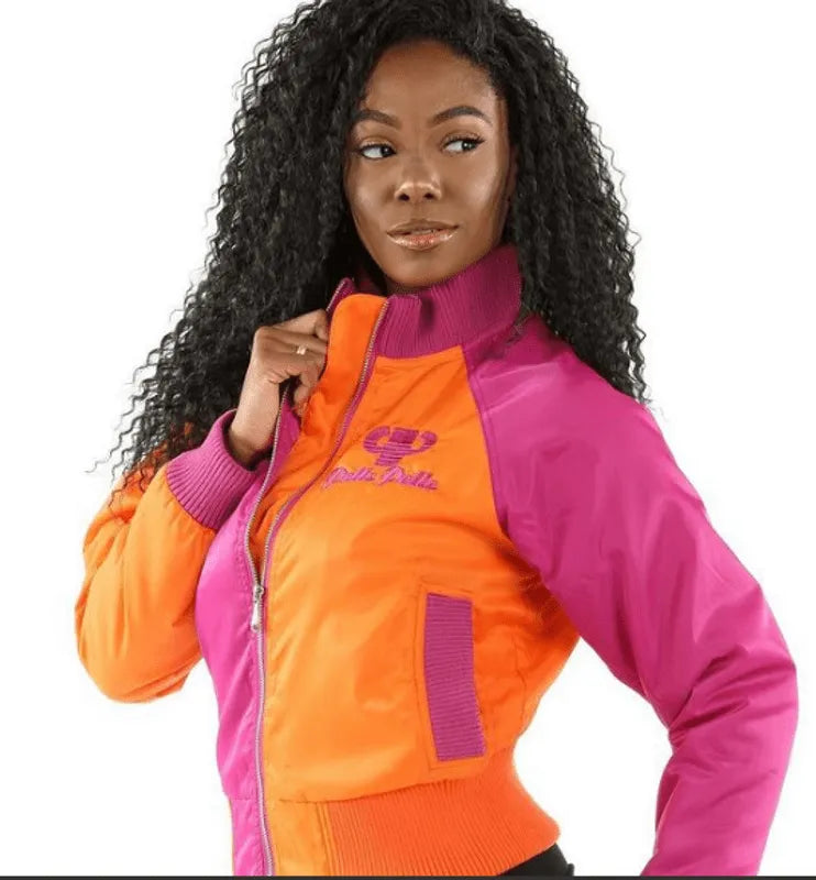 Pelle Pelle Orange and Pink Jacket image 0