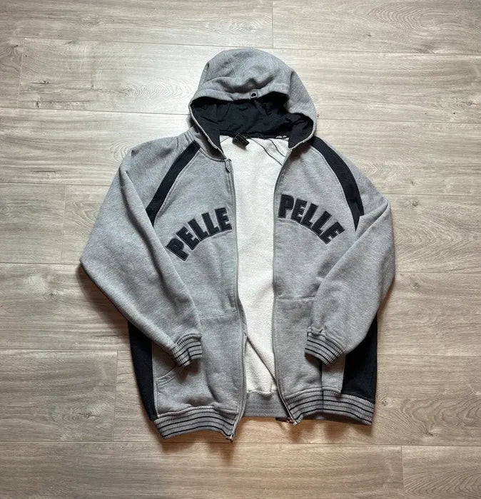 Pelle Pelle Womens Jogging Gray Hoodie image 0