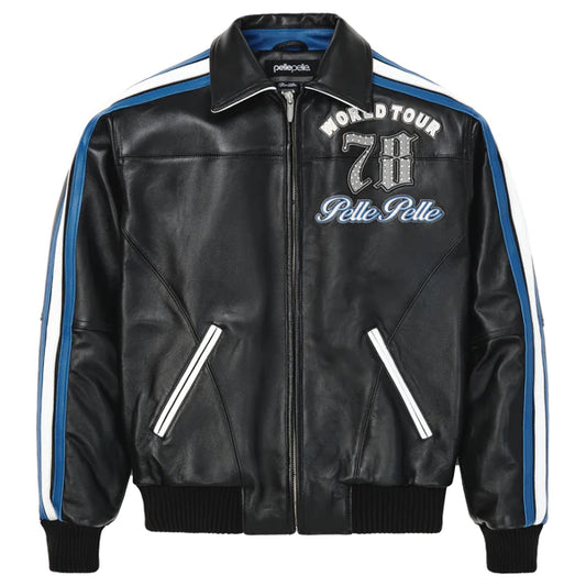 Men Pelle Pelle World Tour Plush Black Jacket image 0