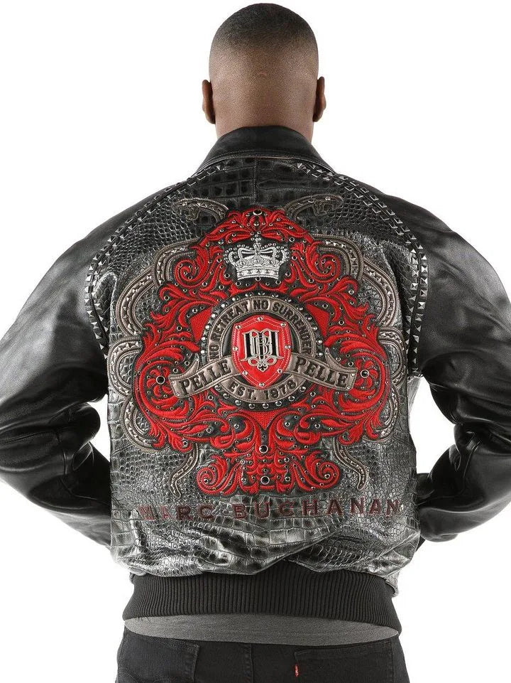 Pelle Pelle Mens Marc Buchanan No Retreat No Surrender Jacket image 0