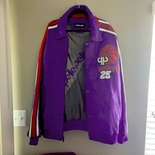Vintage Pelle Pelle Basketball Purple Jacket image 0