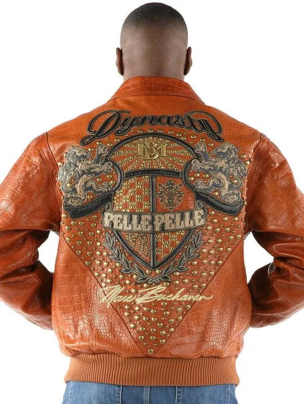 Pelle Pelle Mens Marc Buchanan Dynasty Brown Leather Jacket image 0