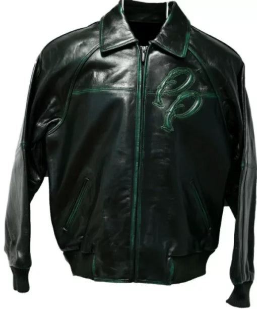 Black Green Pelle Pelle Leather image 0
