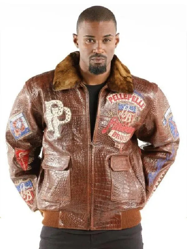 Pelle Pelle American Bruiser Brown Jacket image 0