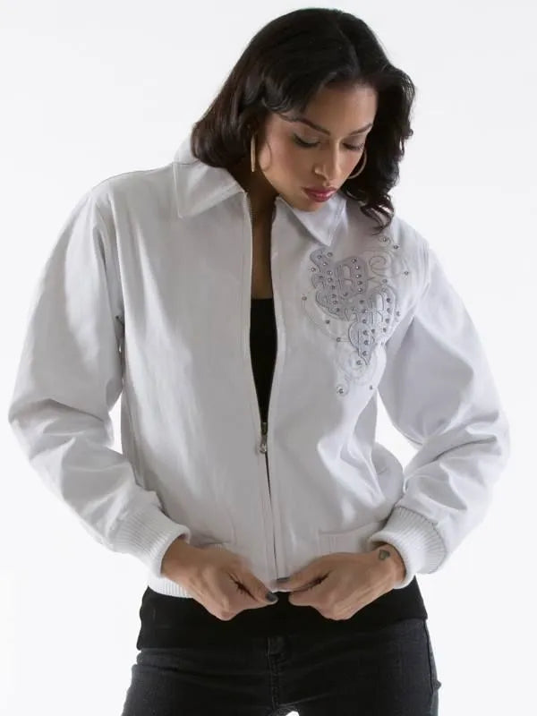 Pelle Pelle Womens Ultimate Signature White Wool Jacket image 0