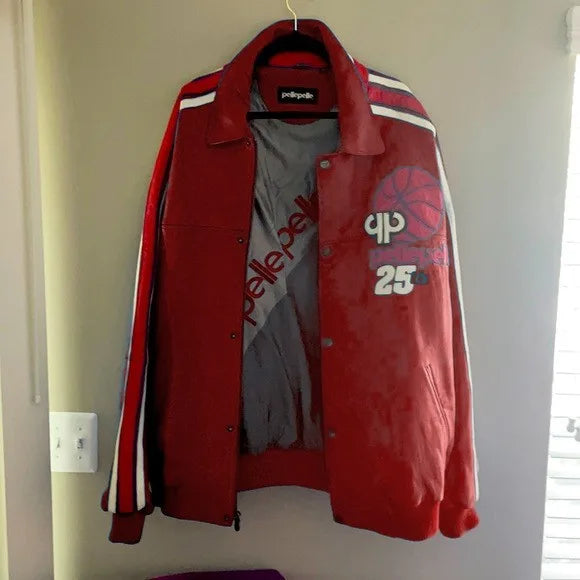 Pelle Pelle Vintage Basketball Red Jacket image 0