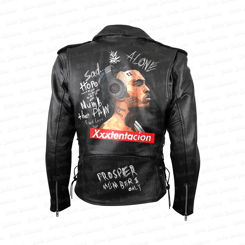 XXXtentacion Legends Never Die Black Leather Jacket image 5