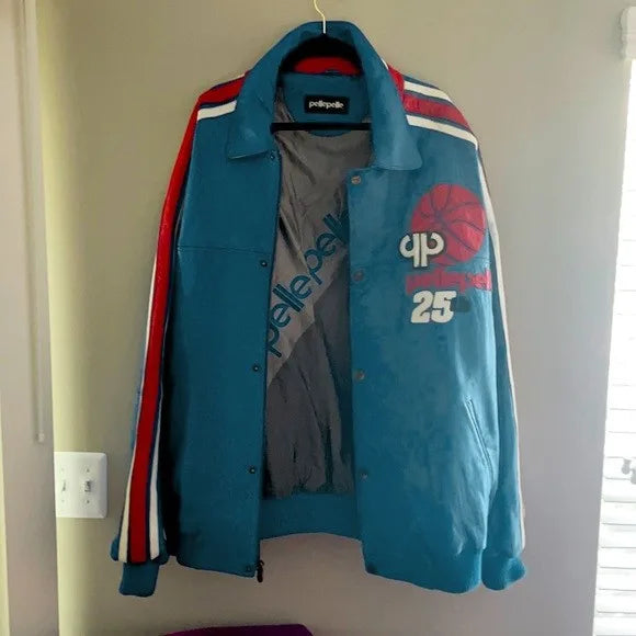 Pelle Pelle Vintage Basketball Light Blue Jacket image 0
