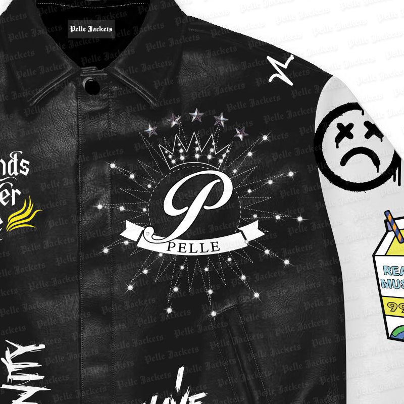 Juice WRLD Legends Never Die Black & White Jacket image 2
