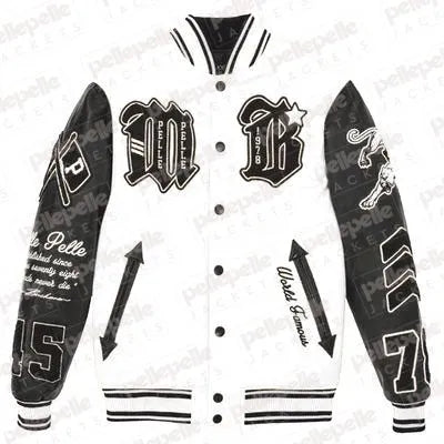 Pelle Pelle New Varsity White Plush Jacket image 0