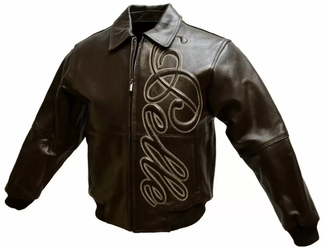 Vintage Pelle Pelle Bomber Brown Leather Jacket image 0