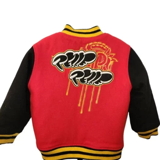 Pelle Pelle Red And Black Varsity Jacket image 1