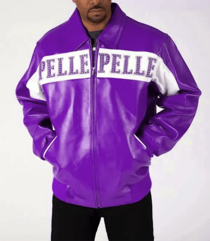 Pelle Pelle Purple White World’s Best 1978 Studded Jacket image 0