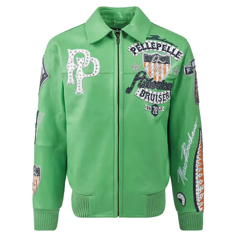 Pelle Pelle American Bruiser Green Jacket image 0