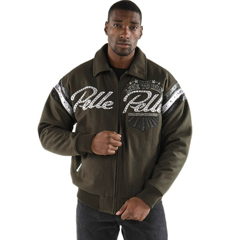 Pelle Pelle American Legend Brown Varsity Jacket image 0
