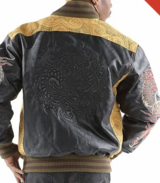 Mens Pelle Pelle Dragon Heart Wheat Jacket image 0