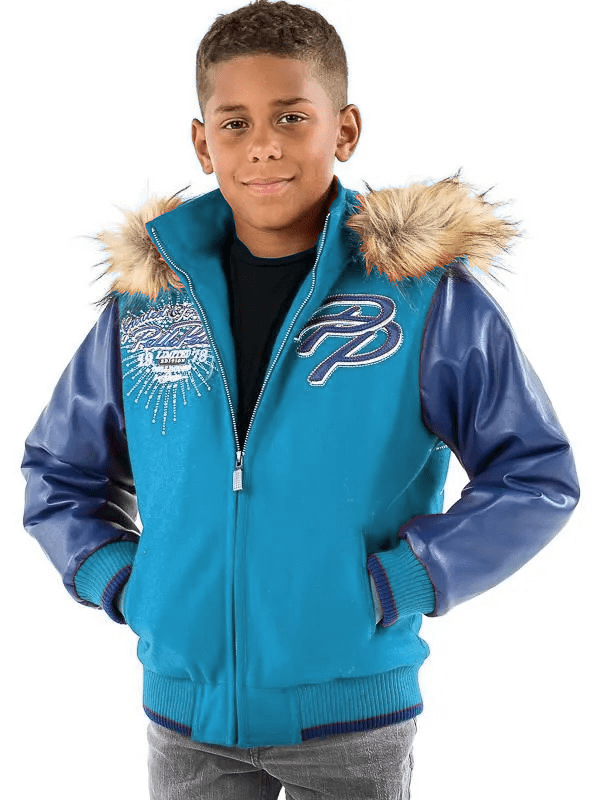 Pelle Pelle Kids Limited Edition Blue & Turquoise Jacket image 0