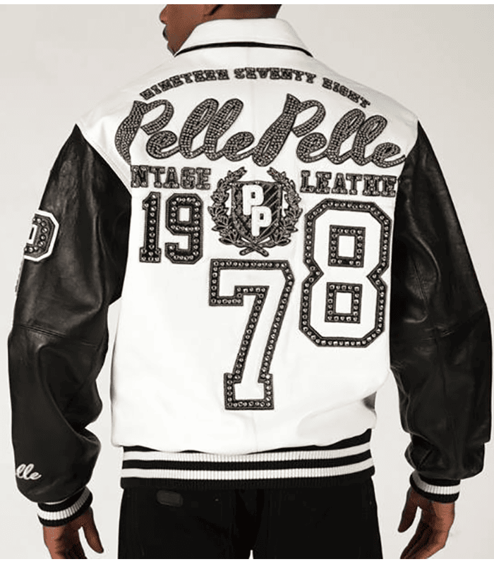 Pelle Pelle Vintage 1978 Black and White Leather Jacket image 1