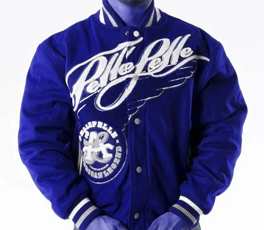 Pelle Pelle Mens American Legend Blue Varsity Jacket image 0