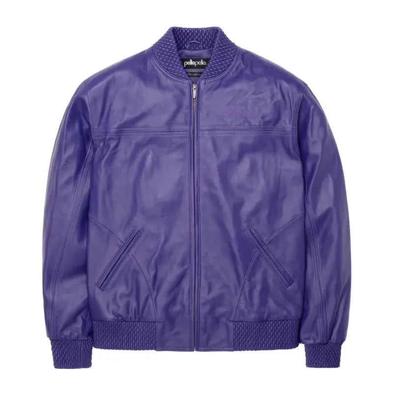 Pelle Pelle Purple Basic Burnish Leather Jacket image 0