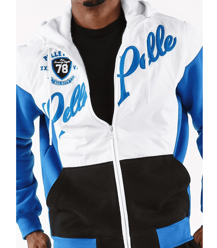 Pelle Pelle Colorblocked In Medium Blue Tracksuit image 2