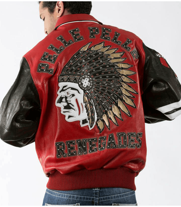 Pelle Pelle Indian Renegades Fire Red Leather Jacket image 3