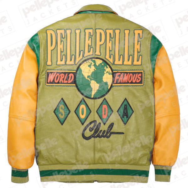 World Famous Multicolor Olive Soda Club Plush Jacket image 0