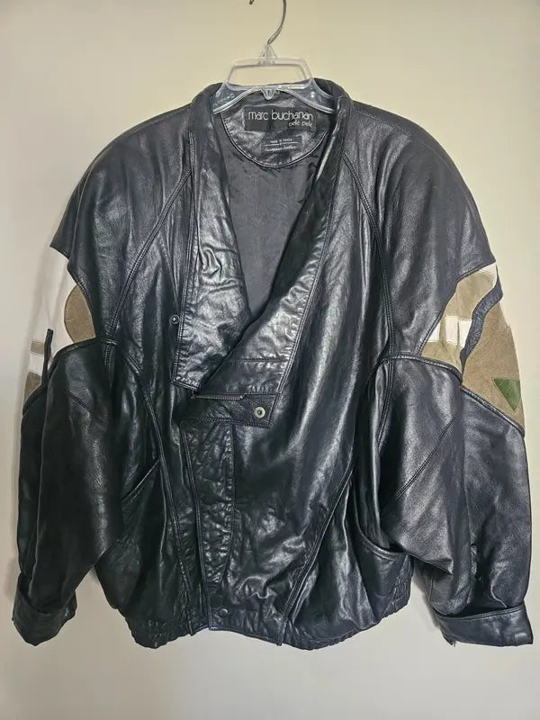 pelle pell marc buchanan rare patchwork jacket image 1