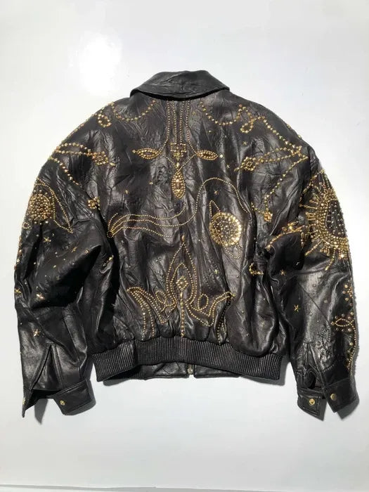 Pelle Pelle Marc Buchanan Studded Leather Bomber Jacket image 1