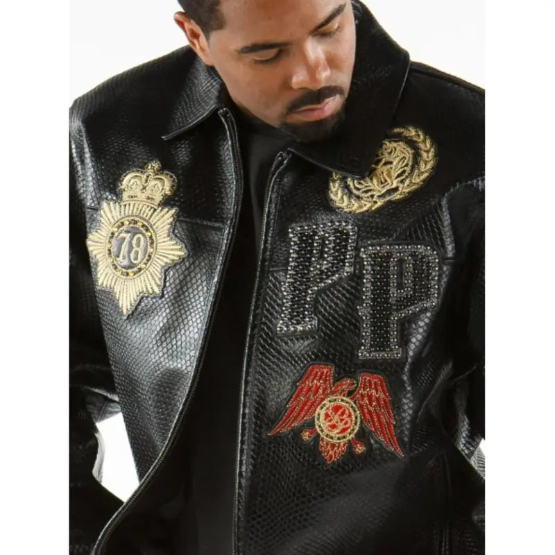 Pelle Pelle Patched Python Leather Jacket image 0