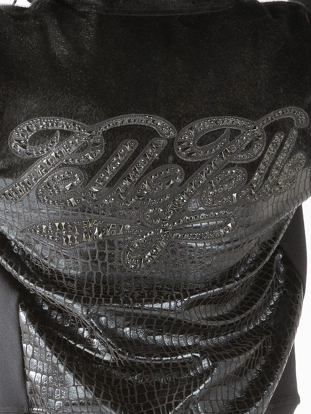 Pelle Pelle Black Letterman Bomber Jacket image 1