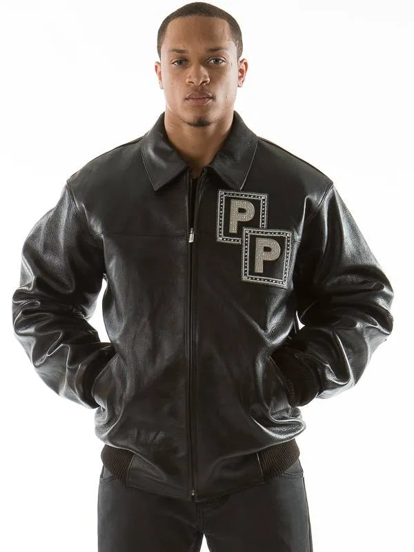 Pelle Pelle Mens Black Jeweled Jacket image 0