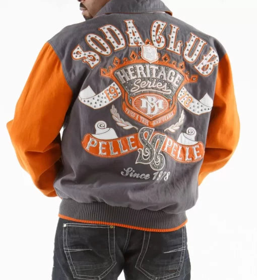 Orange Pelle Pelle Heritage Series Soda Club Jacket image 0
