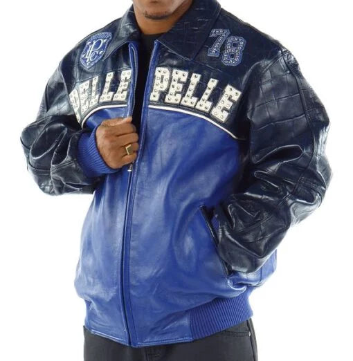 Pelle Pelle Mens Last Man Standing Blue Jacket image 1