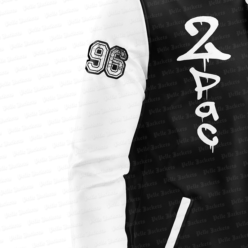 Tupac Legends Never Die Black Varsity Jacket image 2