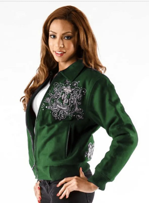 Pelle Pelle Womens Triple Crest Green Jacket image 0