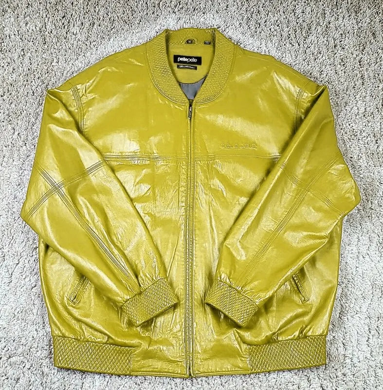 Pelle Pelle Marc Buchanan Custom Yellow Leather Jacket image 0