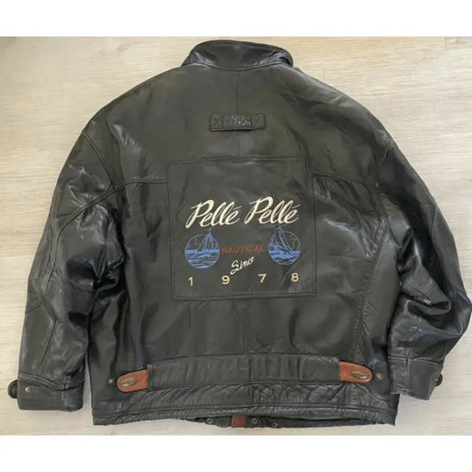 Bold Pelle Pelle Vintage Black Bomber Jacket image 0