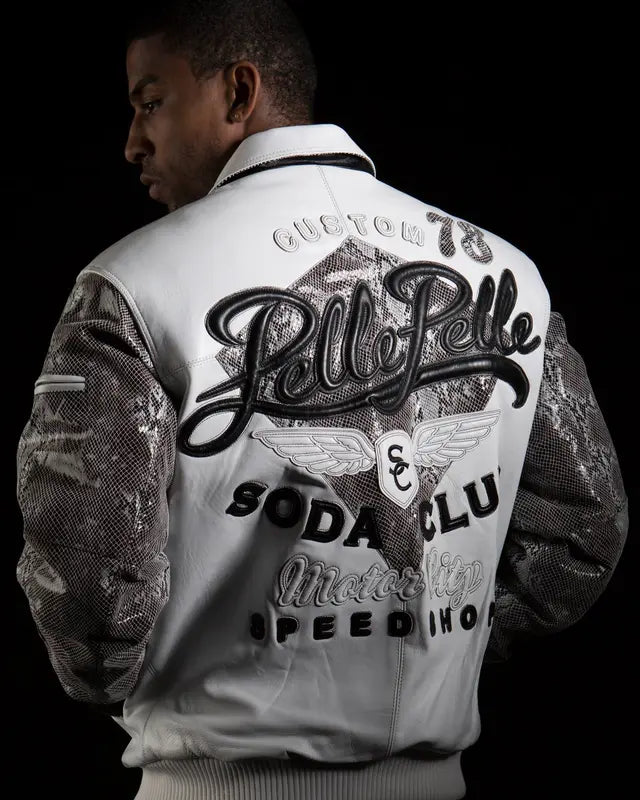 Custom 78 Pelle Pelle Soda Club White Jacket Motor City Speed Shop image 0
