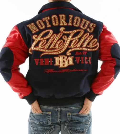 Pelle Pelle Notorious Navy Red Varsity Jacket image 0