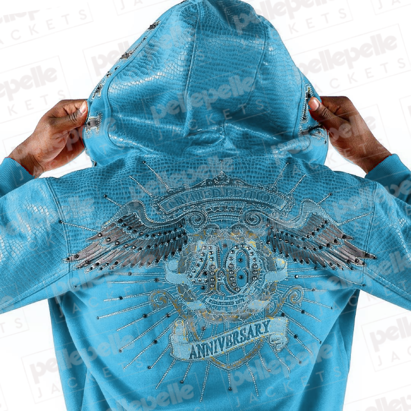 Pelle Pelle 40th Anniversary Turquoise Wool Jacket image 0