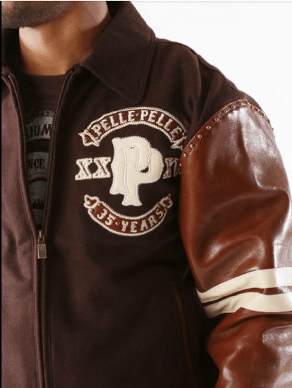 Pelle Pelle Panther Brown Woolen Jacket image 2