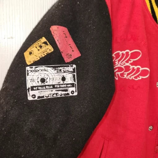 Pelle Pelle Red And Black Varsity Jacket image 5