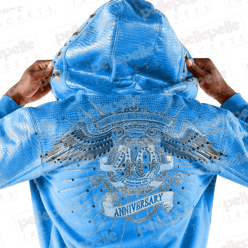 Pelle Pelle 40th Anniversary Blue Wool Jacket image 1