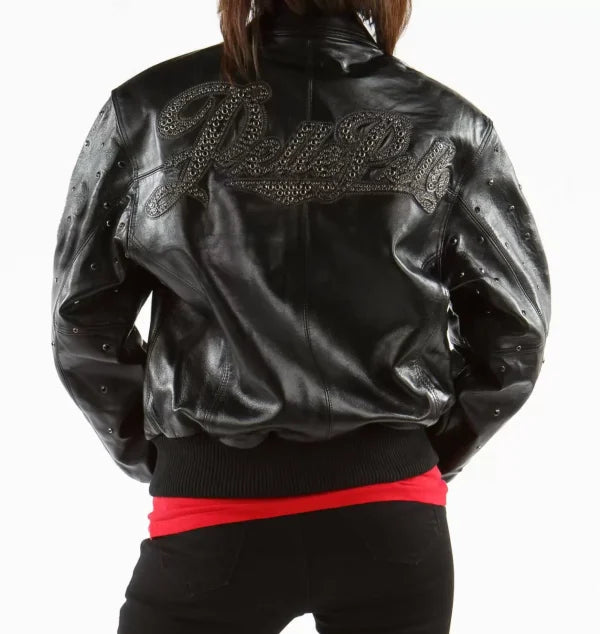 Pelle Pelle Encrusted Black Studded Leather Jacket image 1