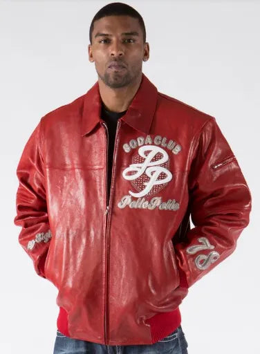 Pelle Pelle Sportster Red Sienna Mens Leather Jacket image 0
