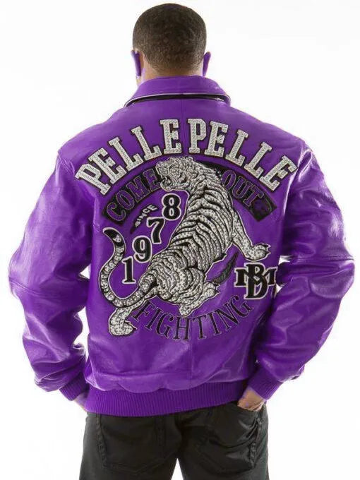 Pelle Pelle Come Out Fighting Dark Purple Jacket image 0