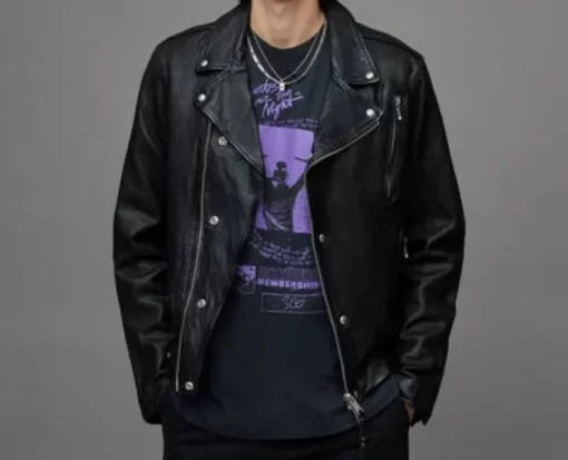 Pelle Pelle Cane Leather Biker Jacket image 0