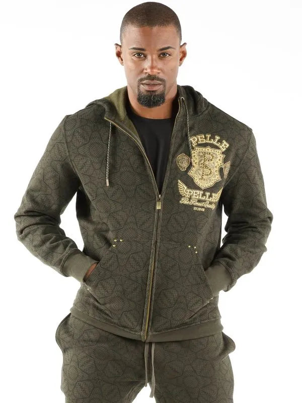 Pelle Pelle Mens Fortune Favors The Bold Olive Tracksuit image 2